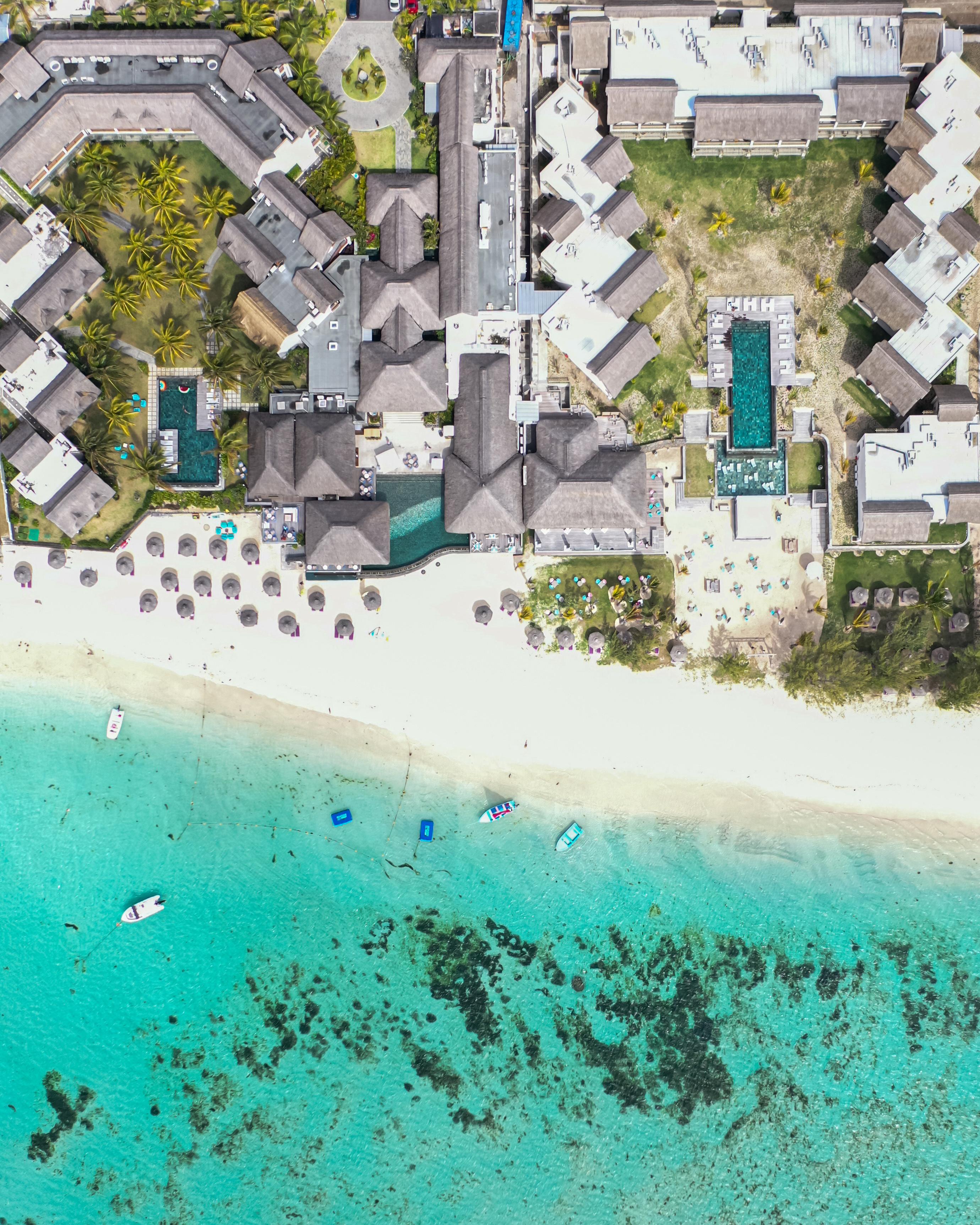 C Palmar - All Inclusive Belle Mare Exterior foto Aerial view of the resort
