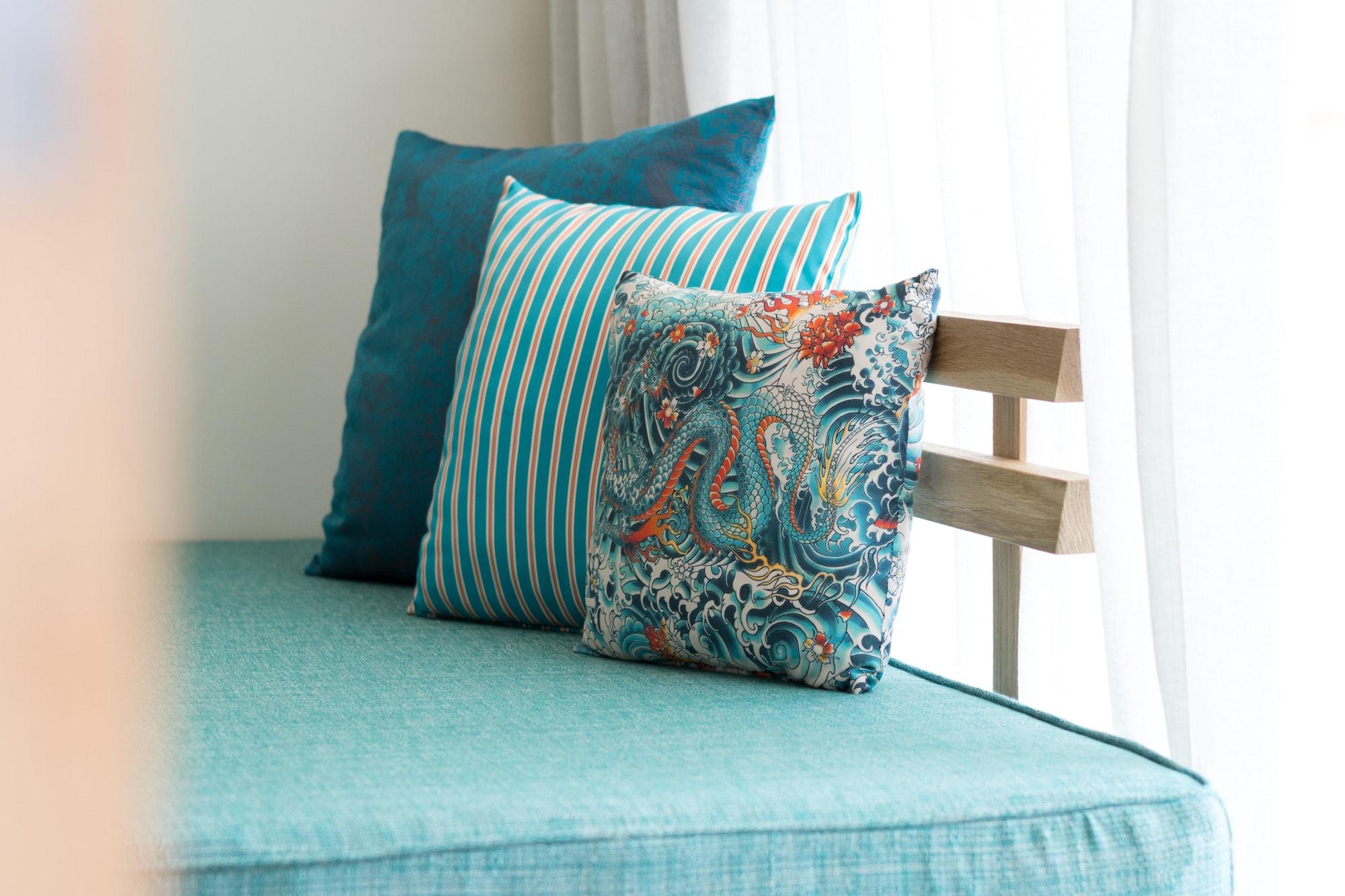 C Palmar - All Inclusive Belle Mare Exterior foto Cushions on a sofa
